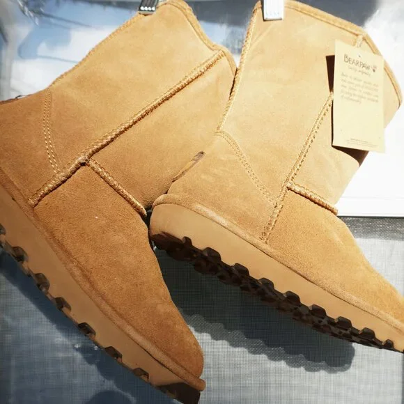 Bearpaw Elle Short Hickory Lined Warm Winter Boots - Picture 2 of 12